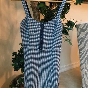 FREE PEOPLE - gingham casual mini dress - sz small